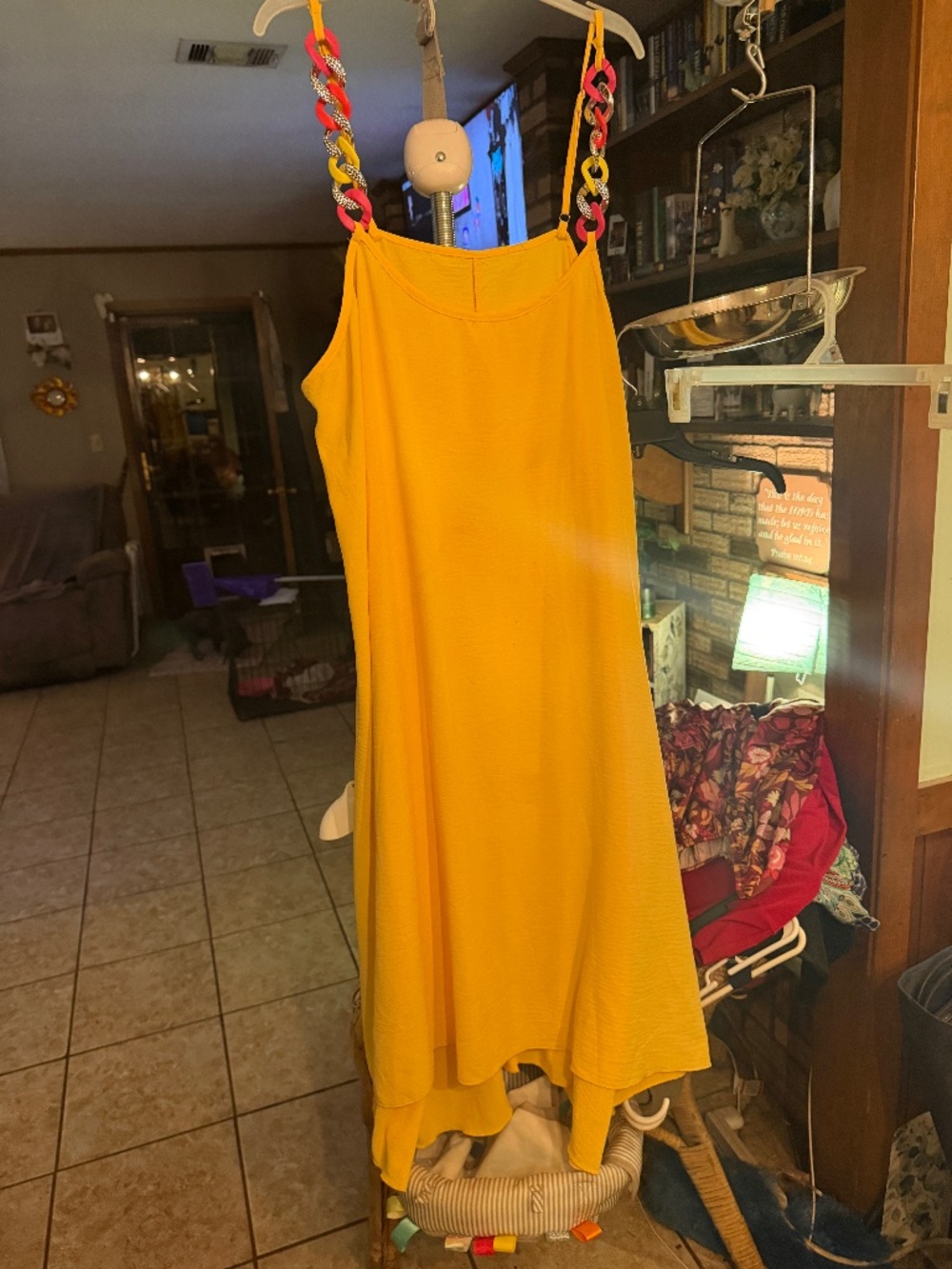 SHEIN yellow festive dress